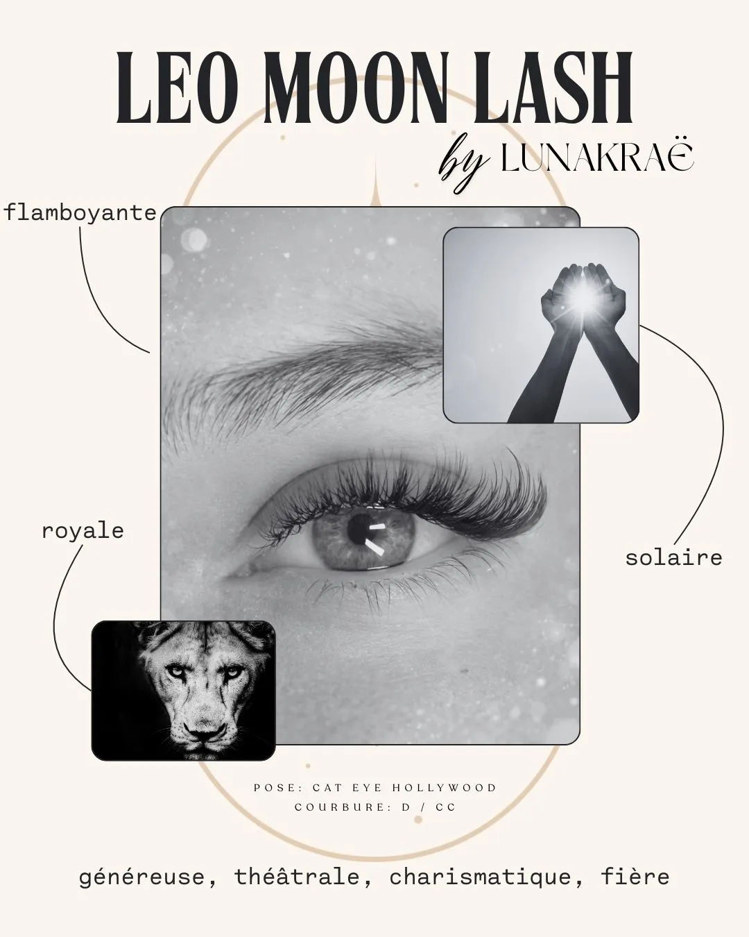 Extensions de cils de la collection Zodiac Lash, Lash Room Lunakraë à Draguignan (modèle 06)
