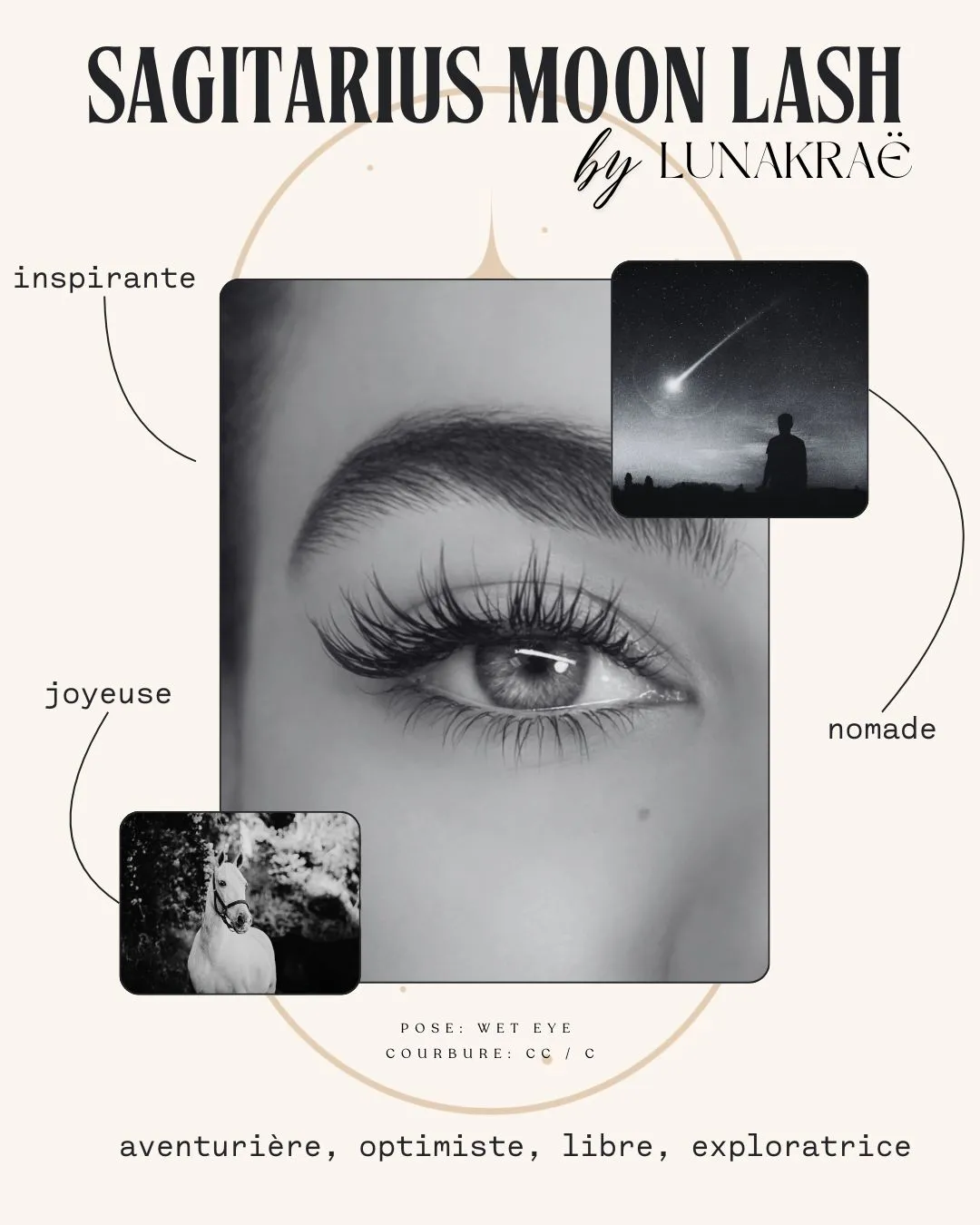 Extensions de cils de la collection Zodiac Lash, Lash Room Lunakraë à Draguignan (modèle 09)